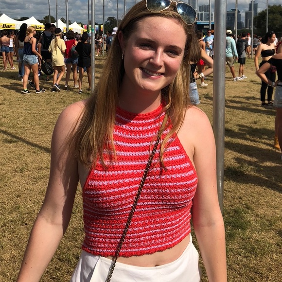 Urban Outfitters Millie Crochet Cropped Halter Top - Picture 3 of 9